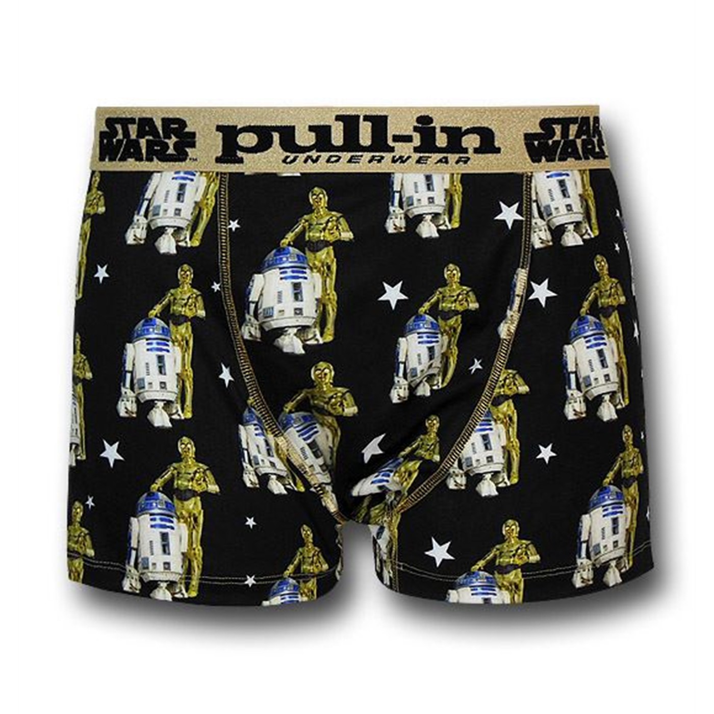 Star Wars Droids Pull-In Boxer Briefs, Black