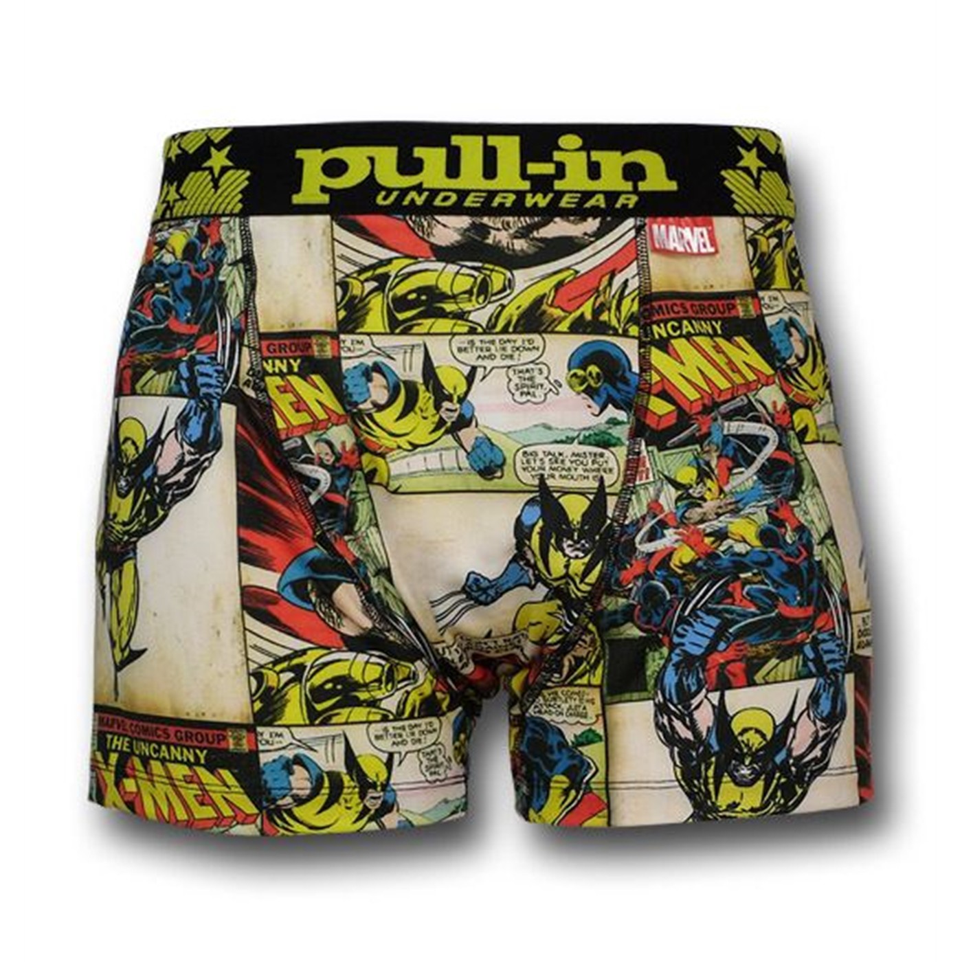 X-Men & Wolverine Mens Pull-In Boxers