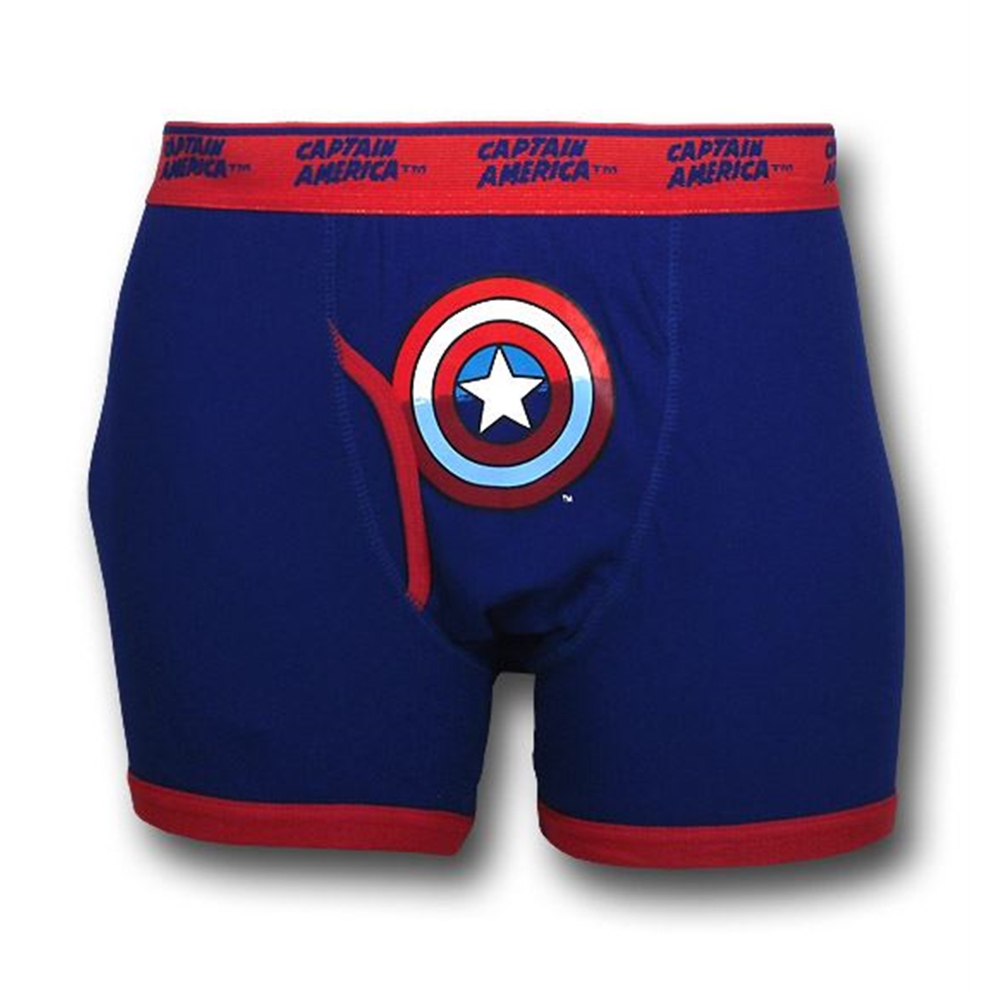 Captain America Symbol Boxer Briefs, Blue