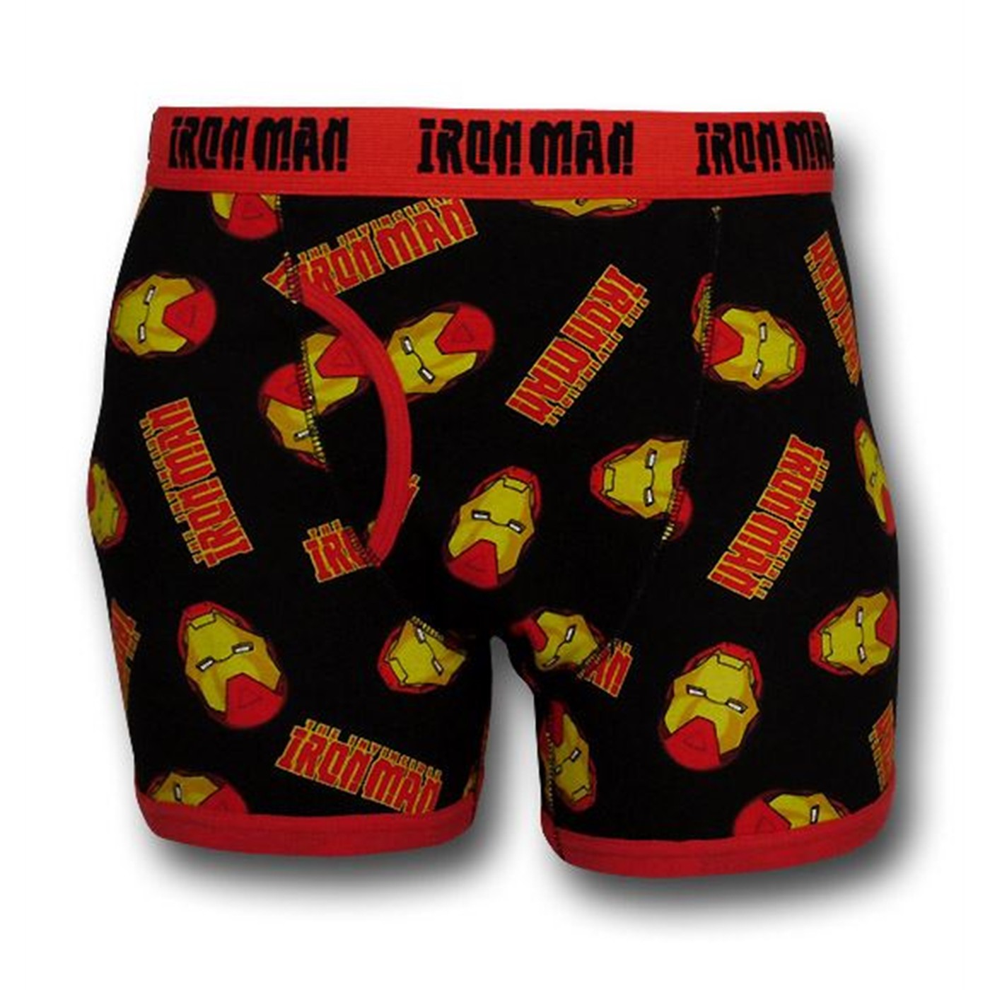 Iron Man Mini Heads Boxer Briefs, Black