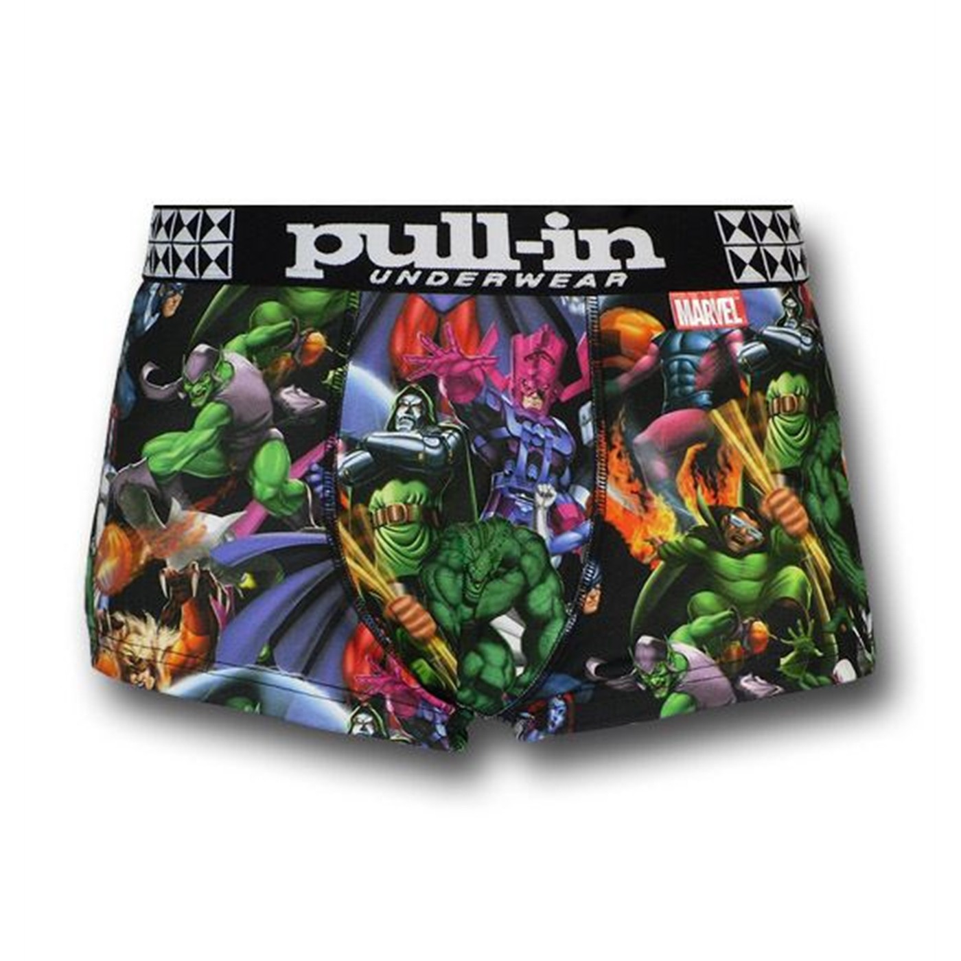 Marvel Villains Mens Shorty Pull-In Boxer Briefs