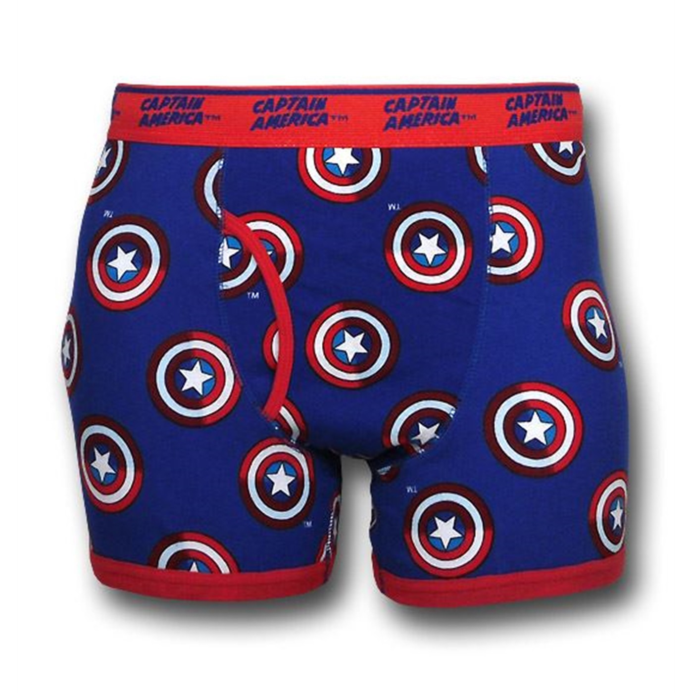 Captain America Shield Collage Boxer Briefs, Blue