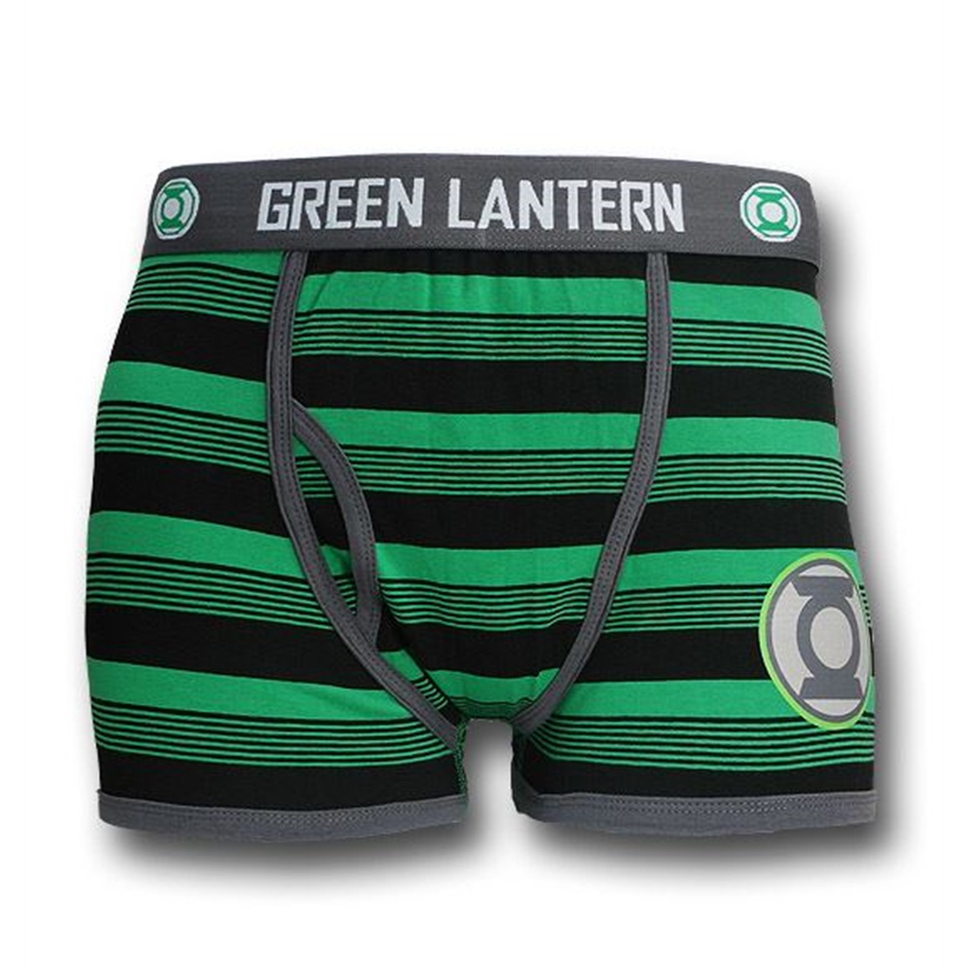 Green Lantern Striped Boxer Briefs, Green