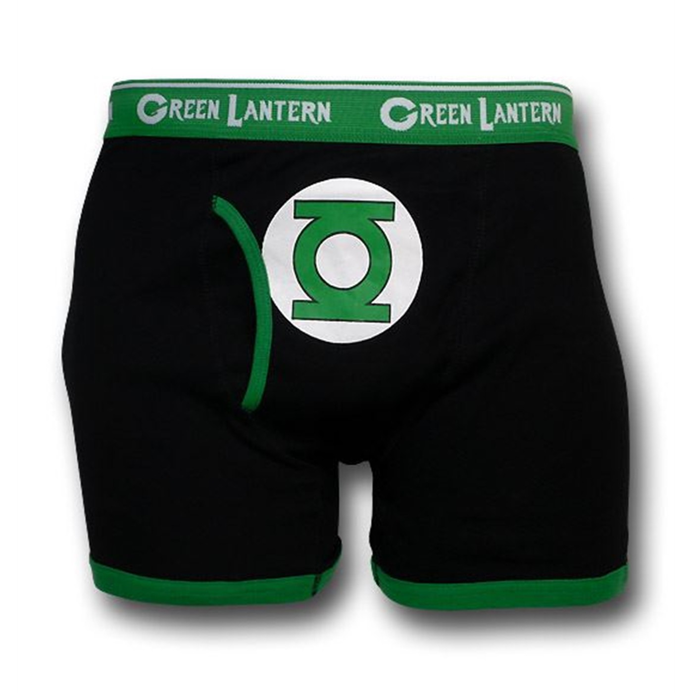 Green Lantern Symbol Black Boxer Briefs, Black