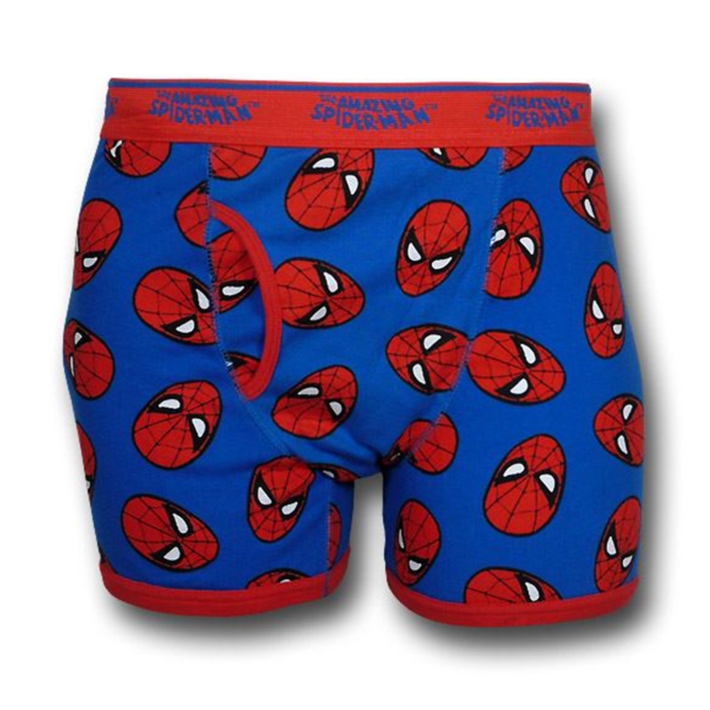 Spiderman Multiple Heads Collage Boxer Briefs, Blue