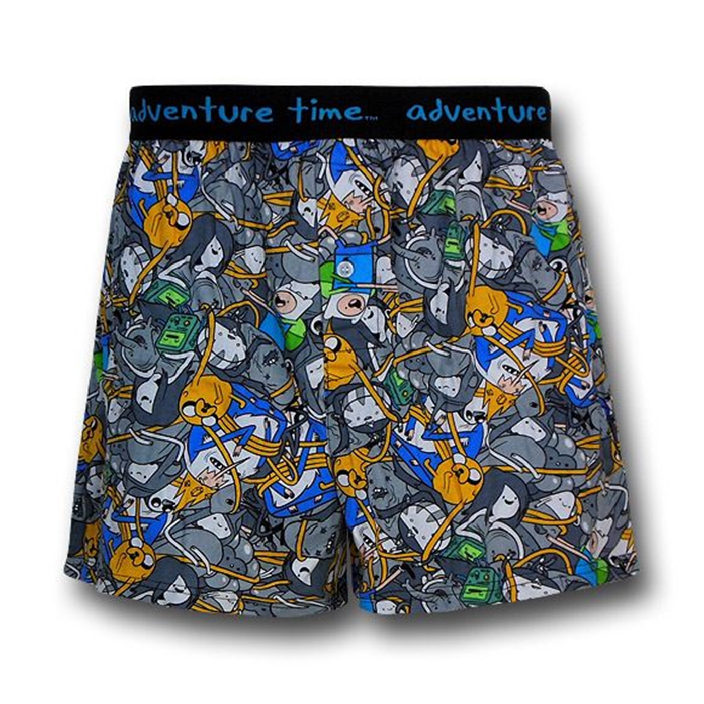 Adventure Time Jake & Finn Print Boxers, Black