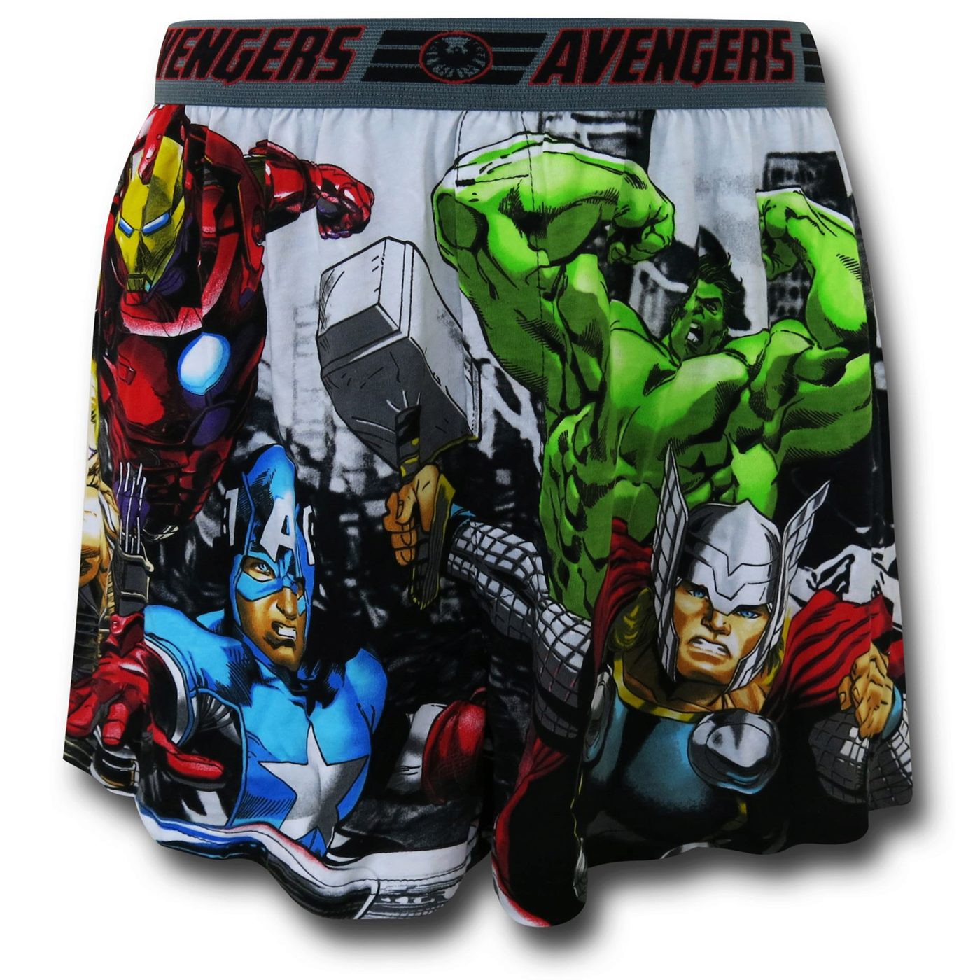 Avengers Role Call Boxer Shorts, Black