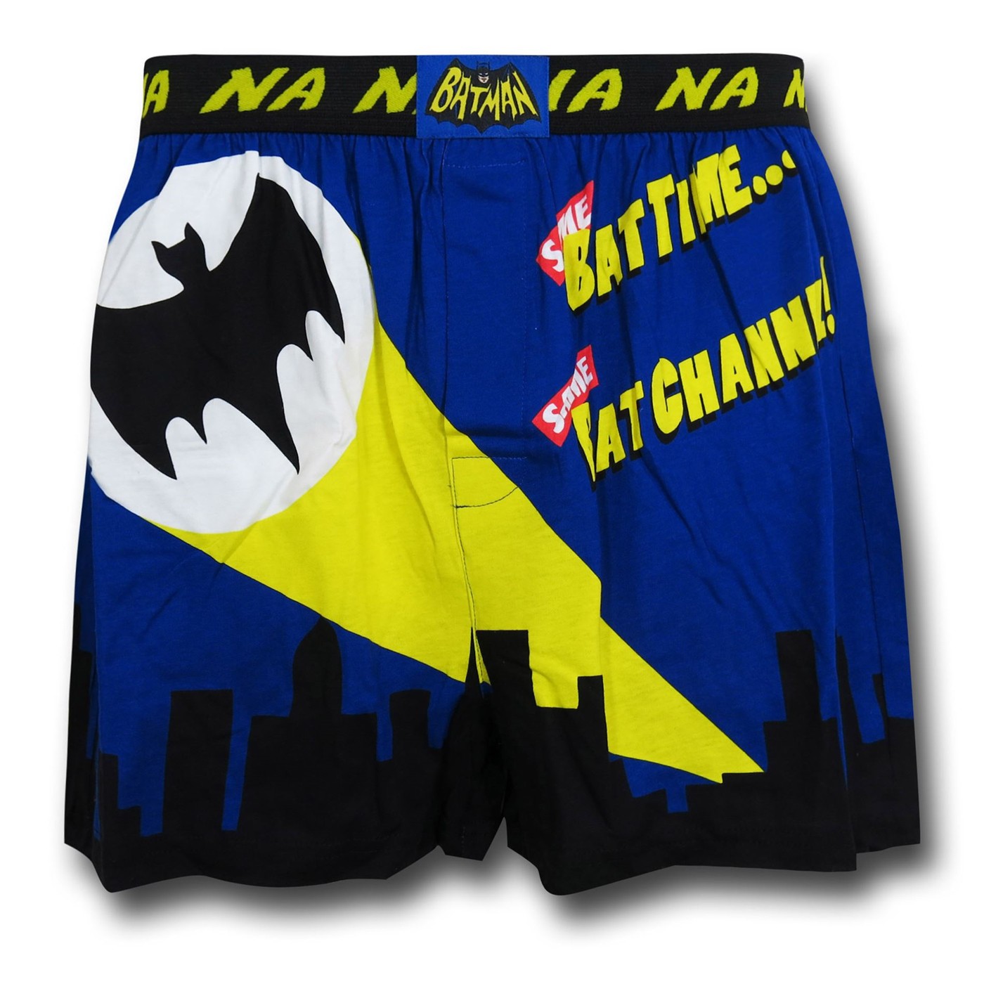 Batman 66 Bat Signal Boxer Shorts, Blue
