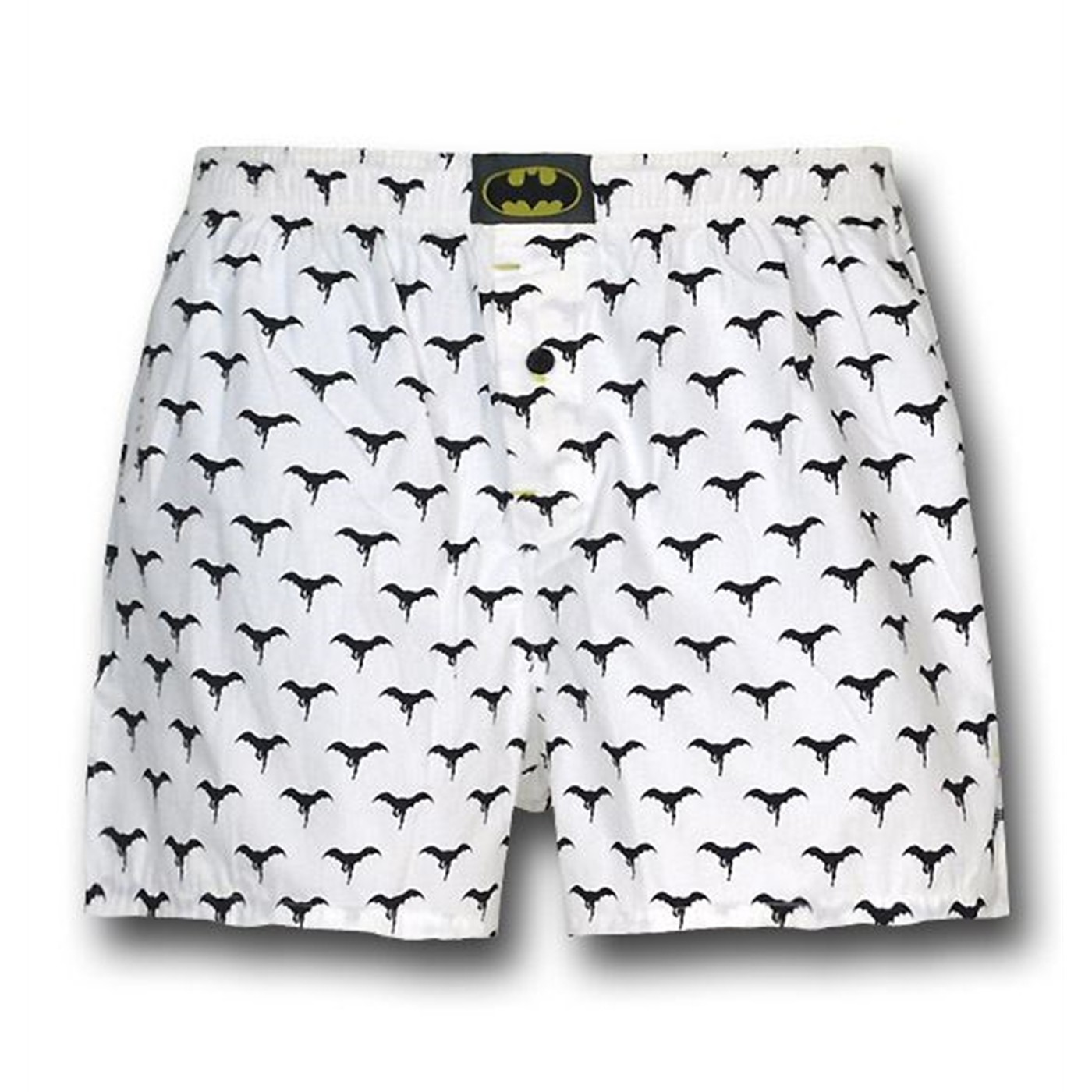 Batman Charging Black and White Boxer Shorts, White