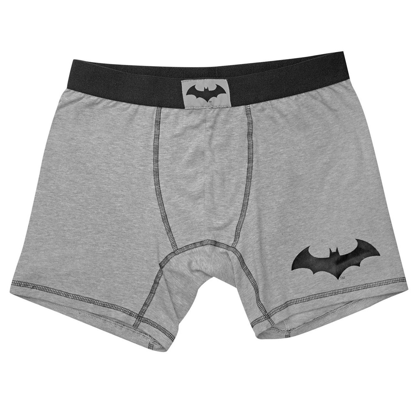Batman Hush Symbol Men's Underwear Boxer Briefs, Grey