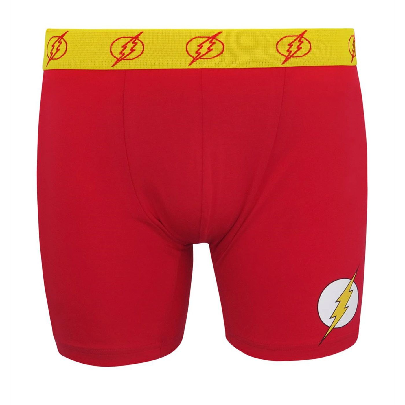 Flash Symbol Men's Underwear Fashion Boxer Briefs, Red