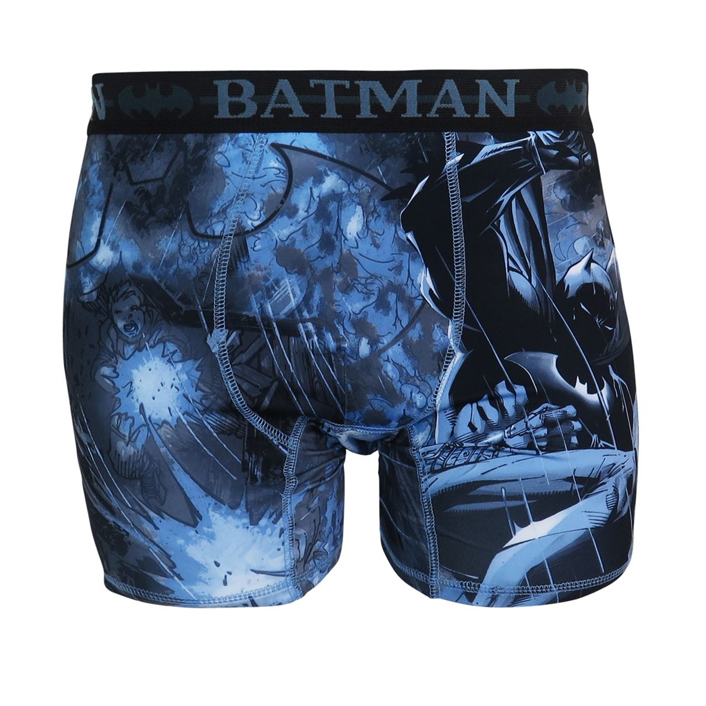 Batman Action Sublimated Boxer Briefs, Black