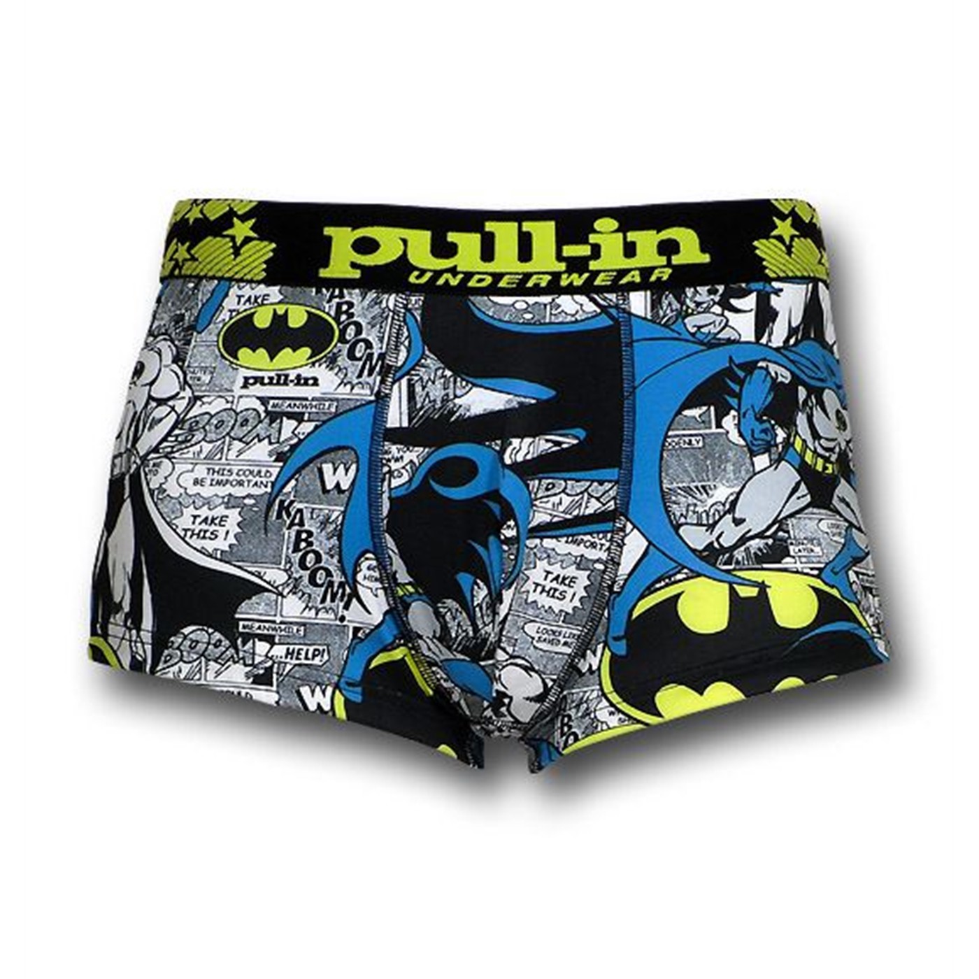 Batman Panels Short-Cut Pull-in Boxer Briefs