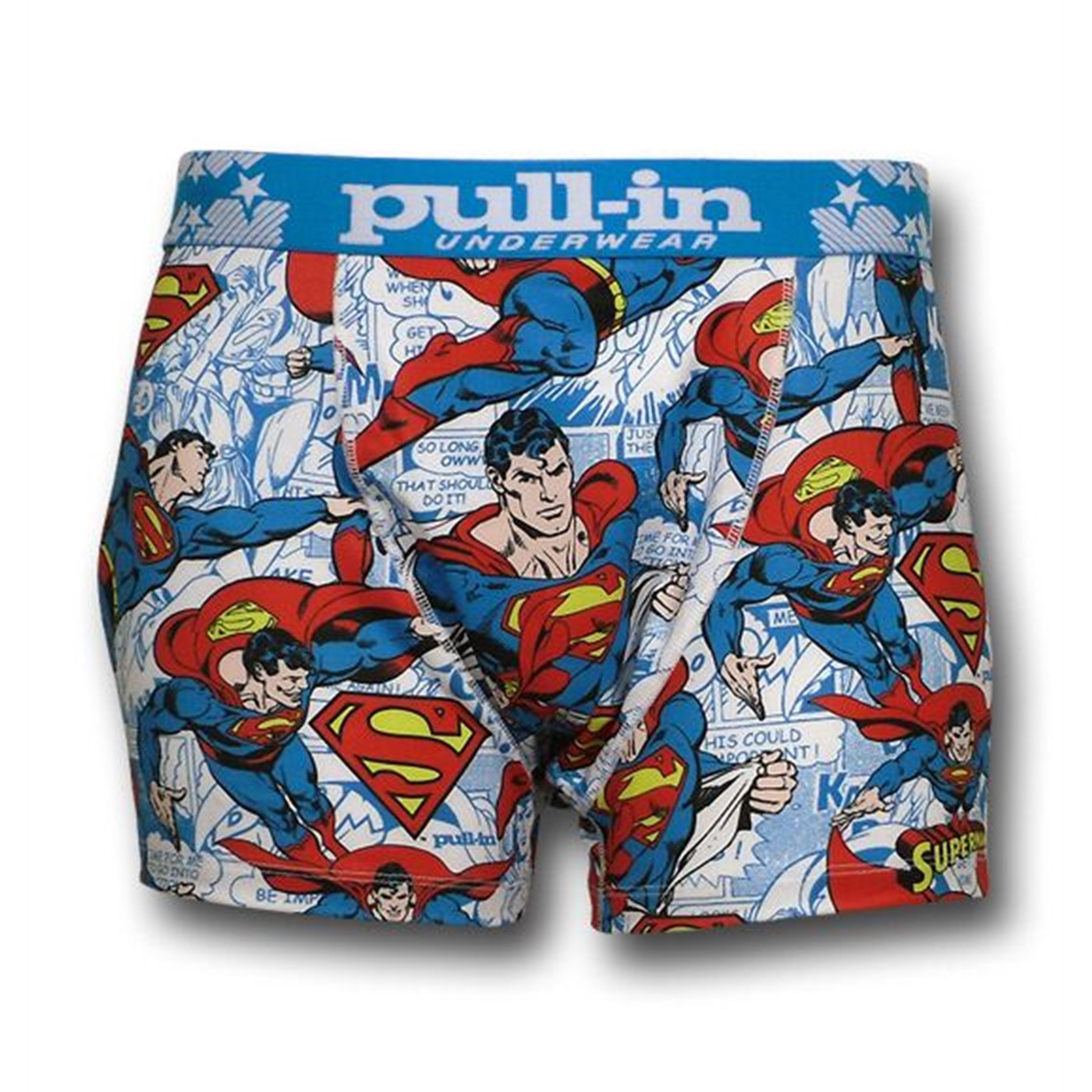 Superman Panels Pull-in Boxer Briefs