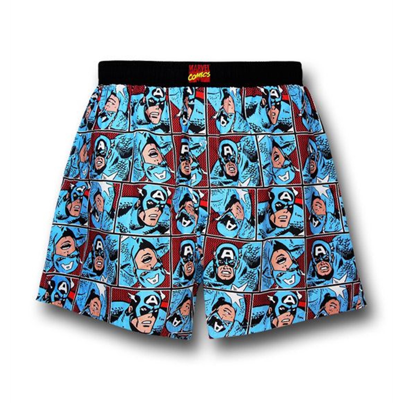 Captain America Multi-Image Boxers, Blue