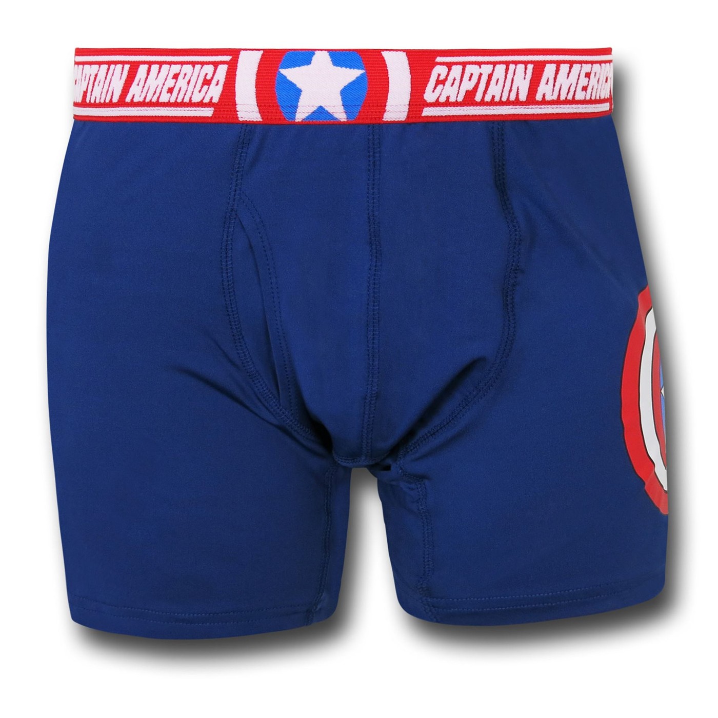 Captain America Symbol and Waist Boxer Briefs, Blue