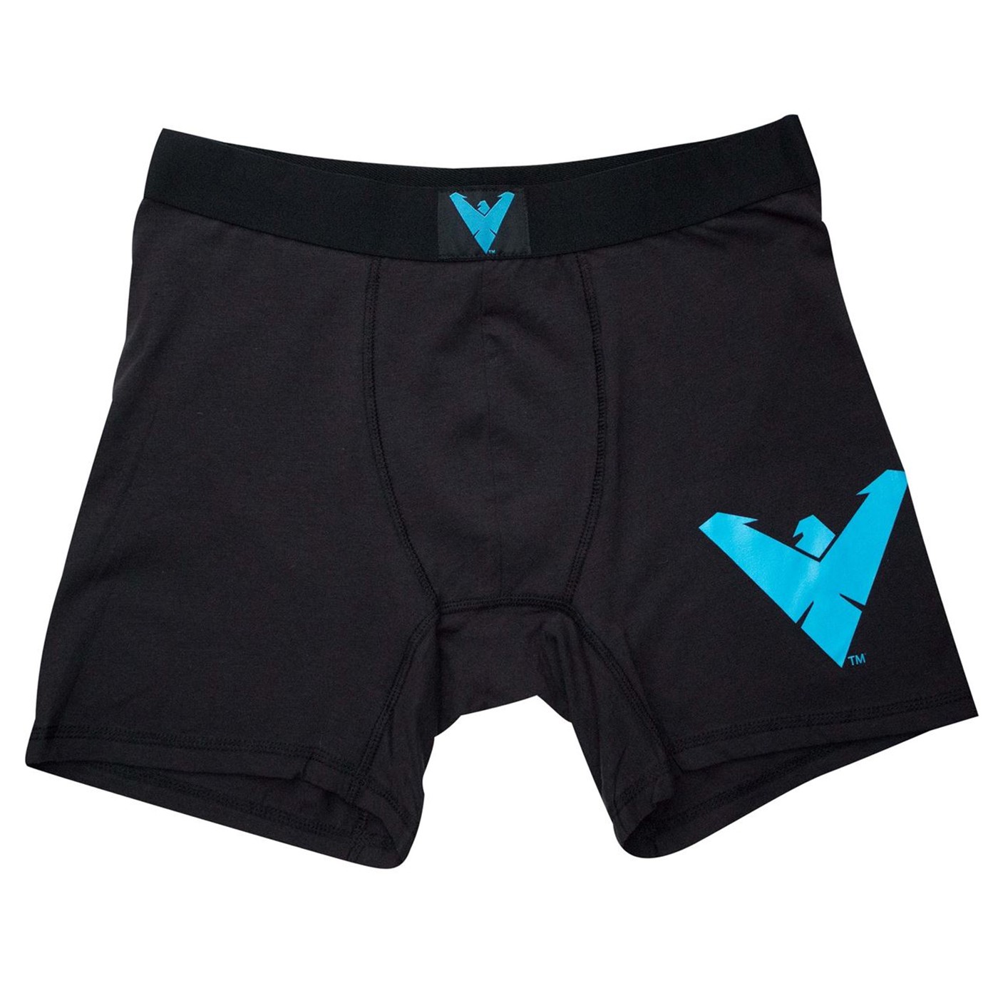 Nightwing Classic Symbol Men's Underwear Boxer Briefs, Black