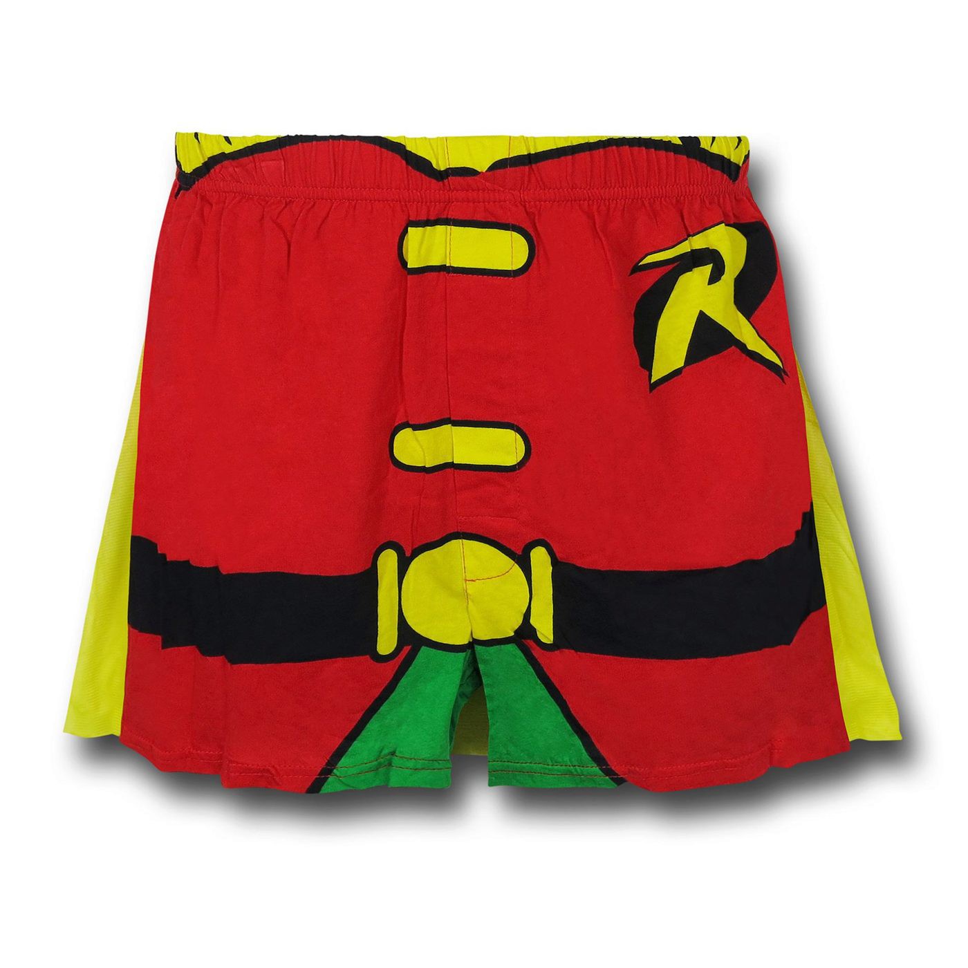 Robin Caped Costume Boxer Shorts, Red