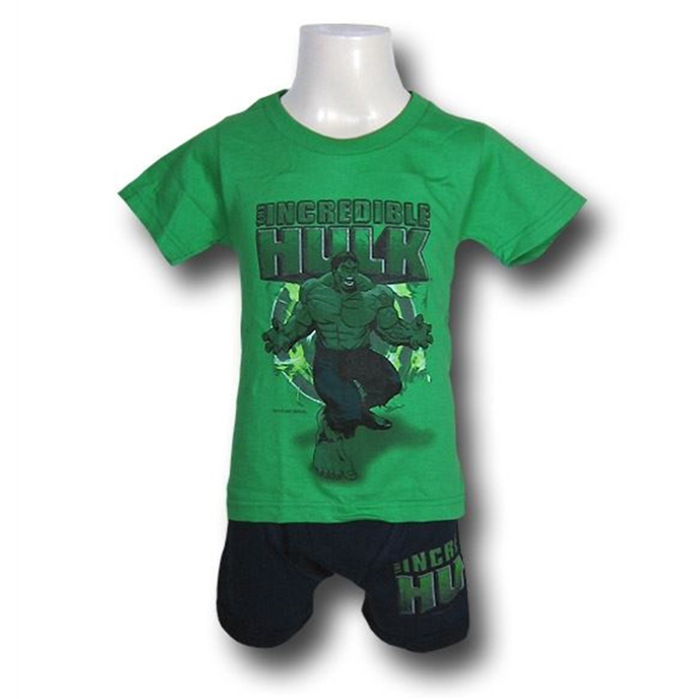 Incredible Hulk Juvenile Boxer Briefs Set, Green