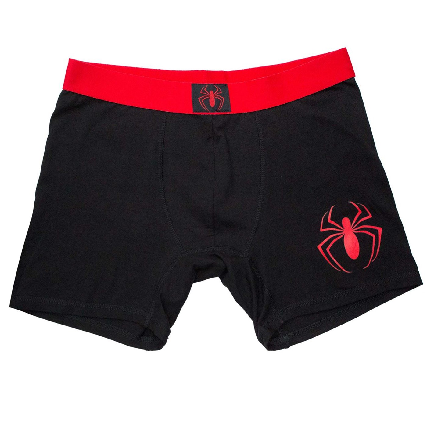Ultimate Spider-Man Symbol Men's Underwear Boxer Briefs, Black