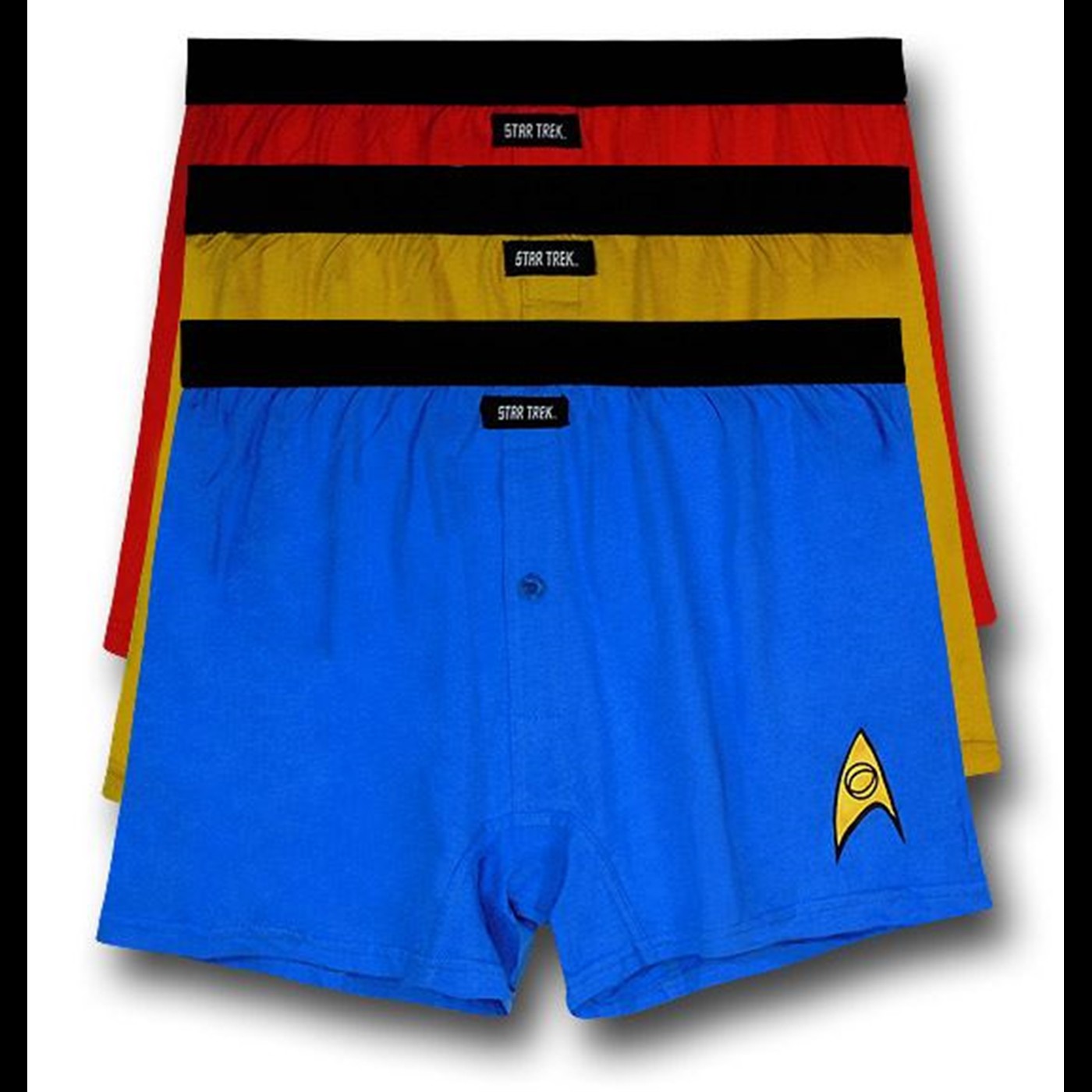 Star Trek Uniform Boxer Shorts 3-Pack, Blue