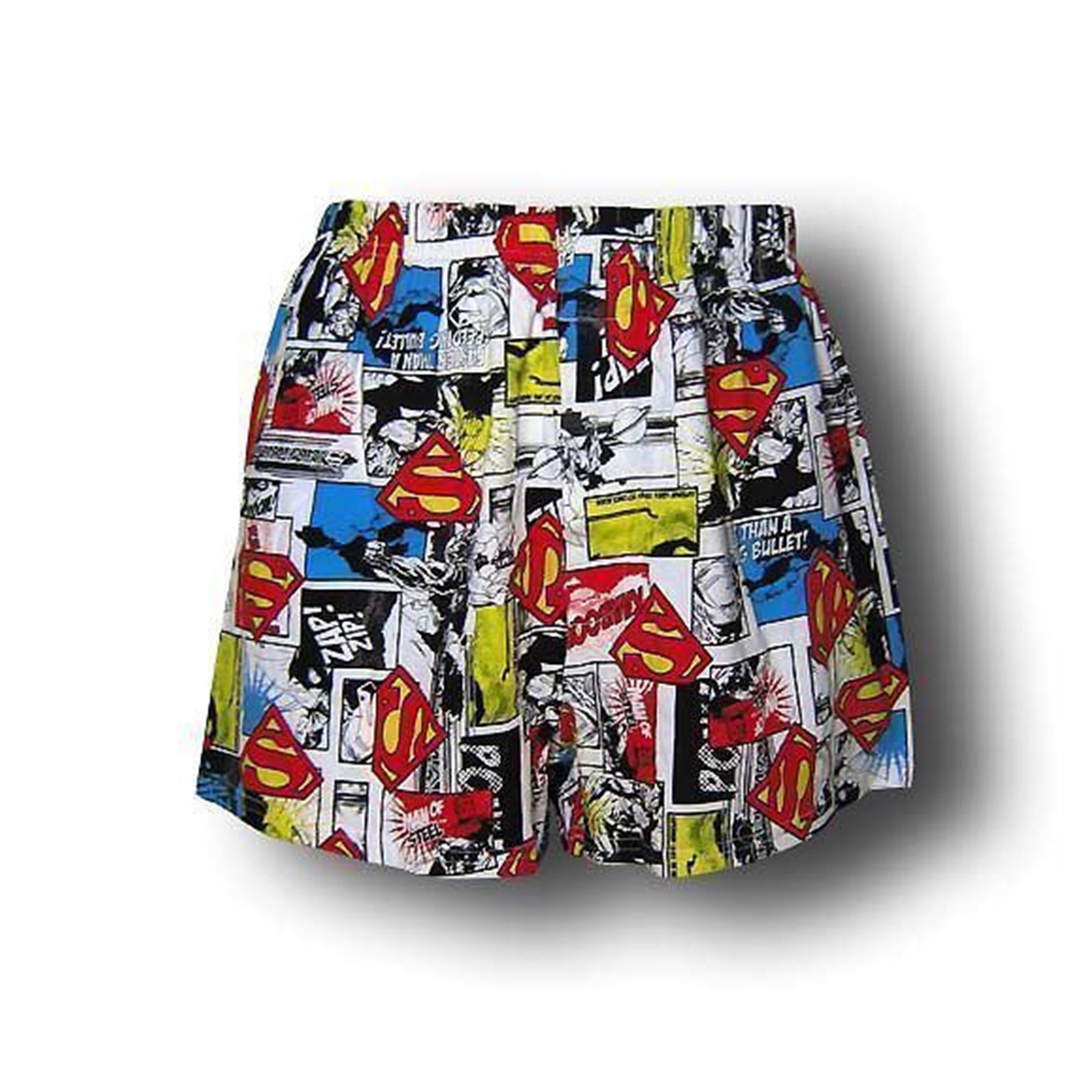 Superman Speeding Bullet Boxer Shorts, White
