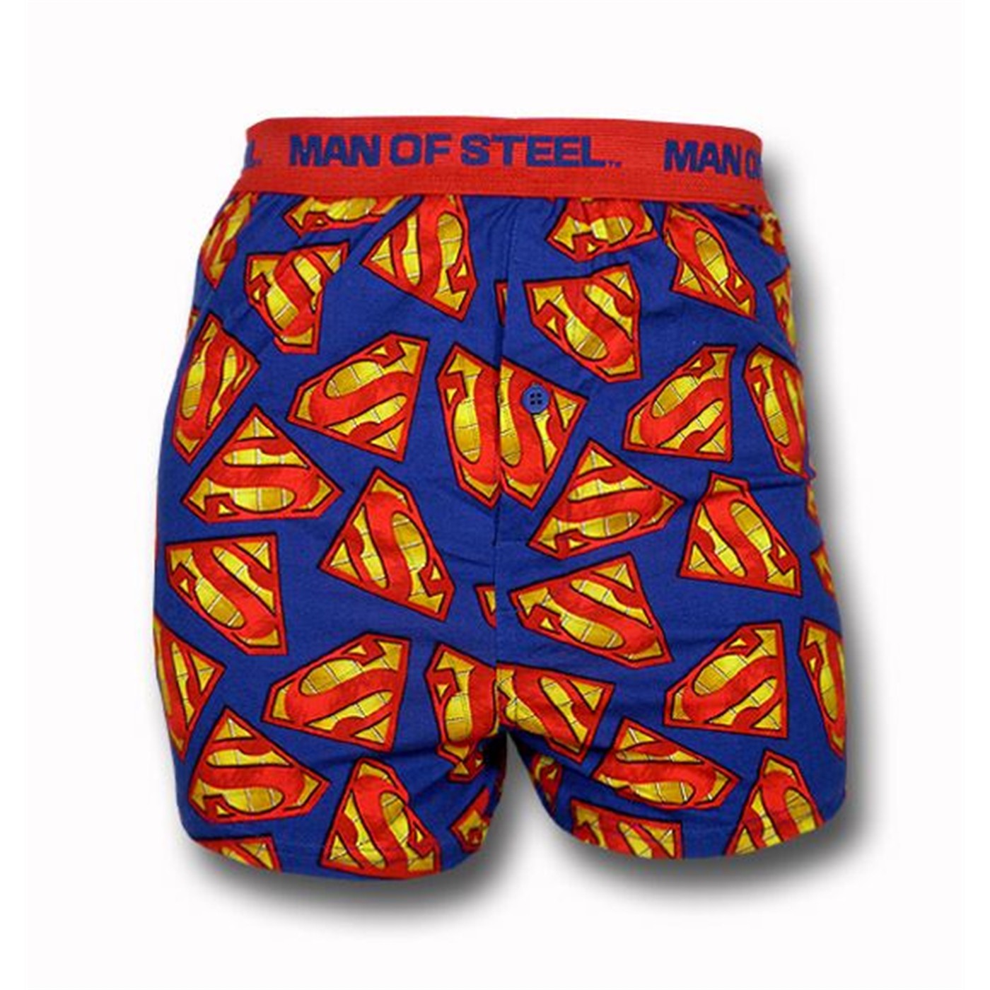 Superman Gold Symbols Boxer Shorts, Blue
