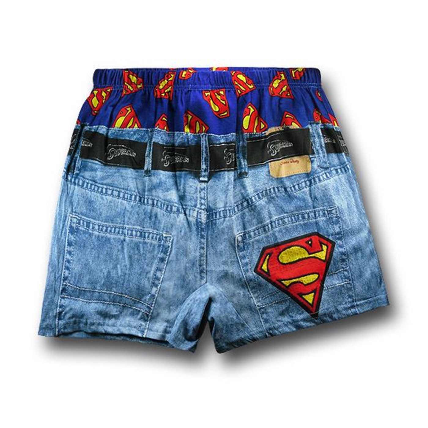 Superman Under Jeans Boxer Shorts