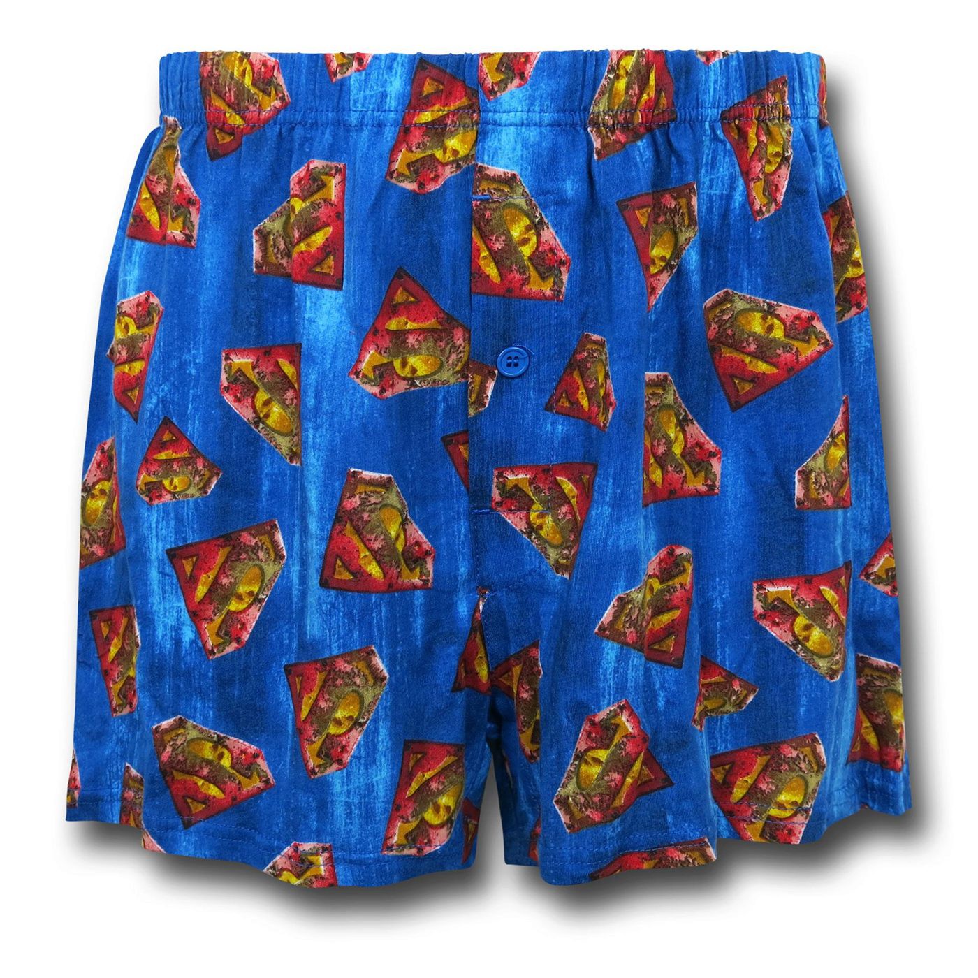 Superman Symbol Swarm Boxer Shorts, Blue