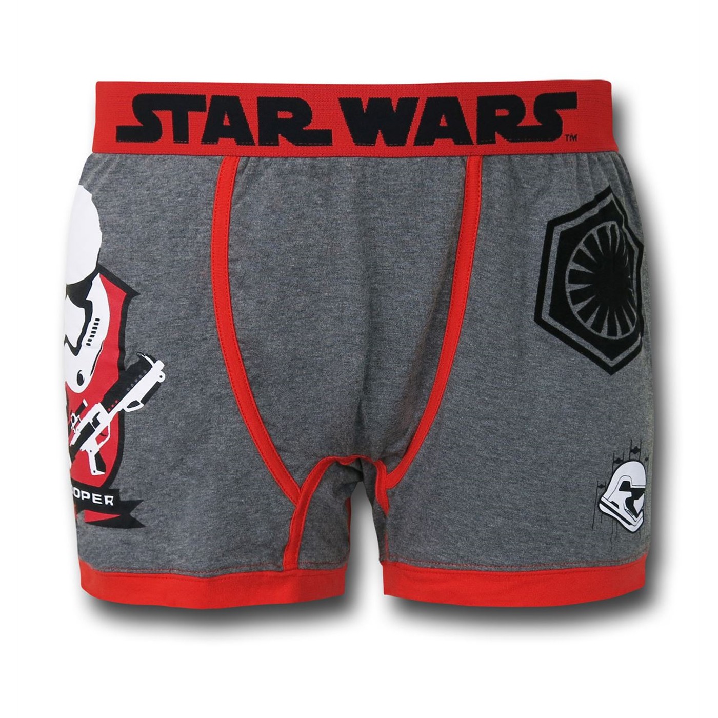 Star Wars Storm Trooper Face Boxer Briefs, Black