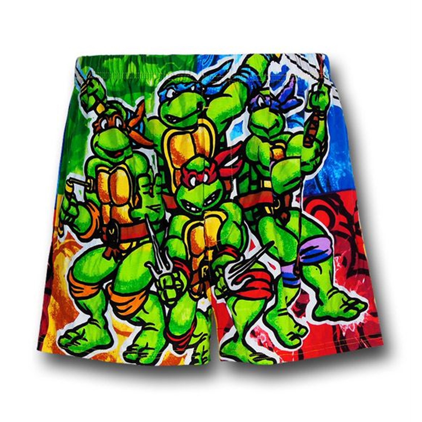 TMNT Painted Turtles Knit Boxers, Green