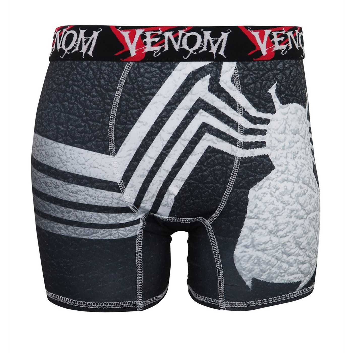 Venom Symbol Poly/Spandex Men's Boxer Briefs, Black