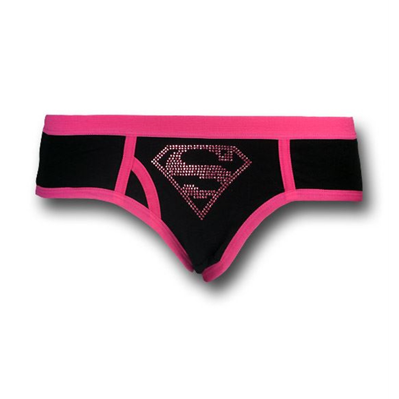 Supergirl Women's Black Hipster Briefs, Black