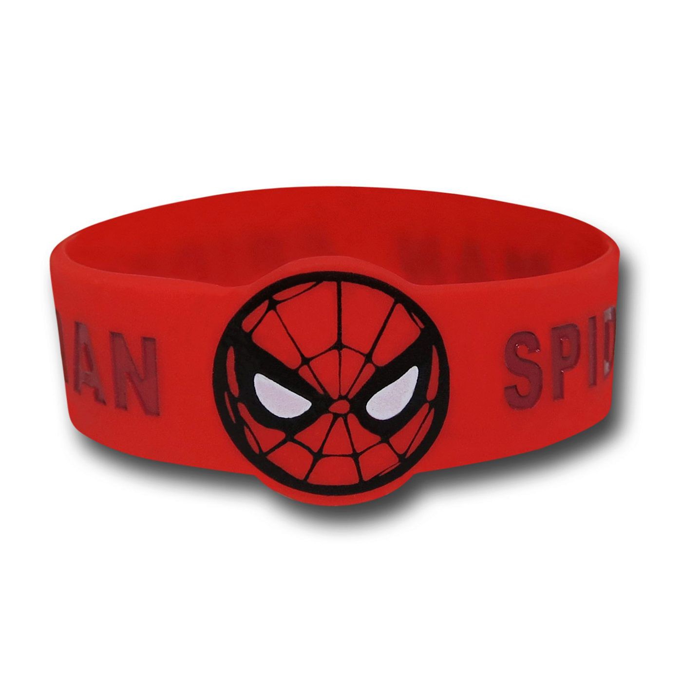 Spider-Man Mask Rubber Wristband, Red