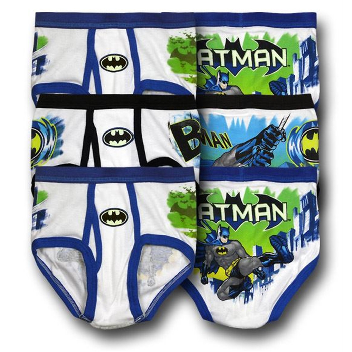 Batman Juvenile 3 Pack Briefs Set, White