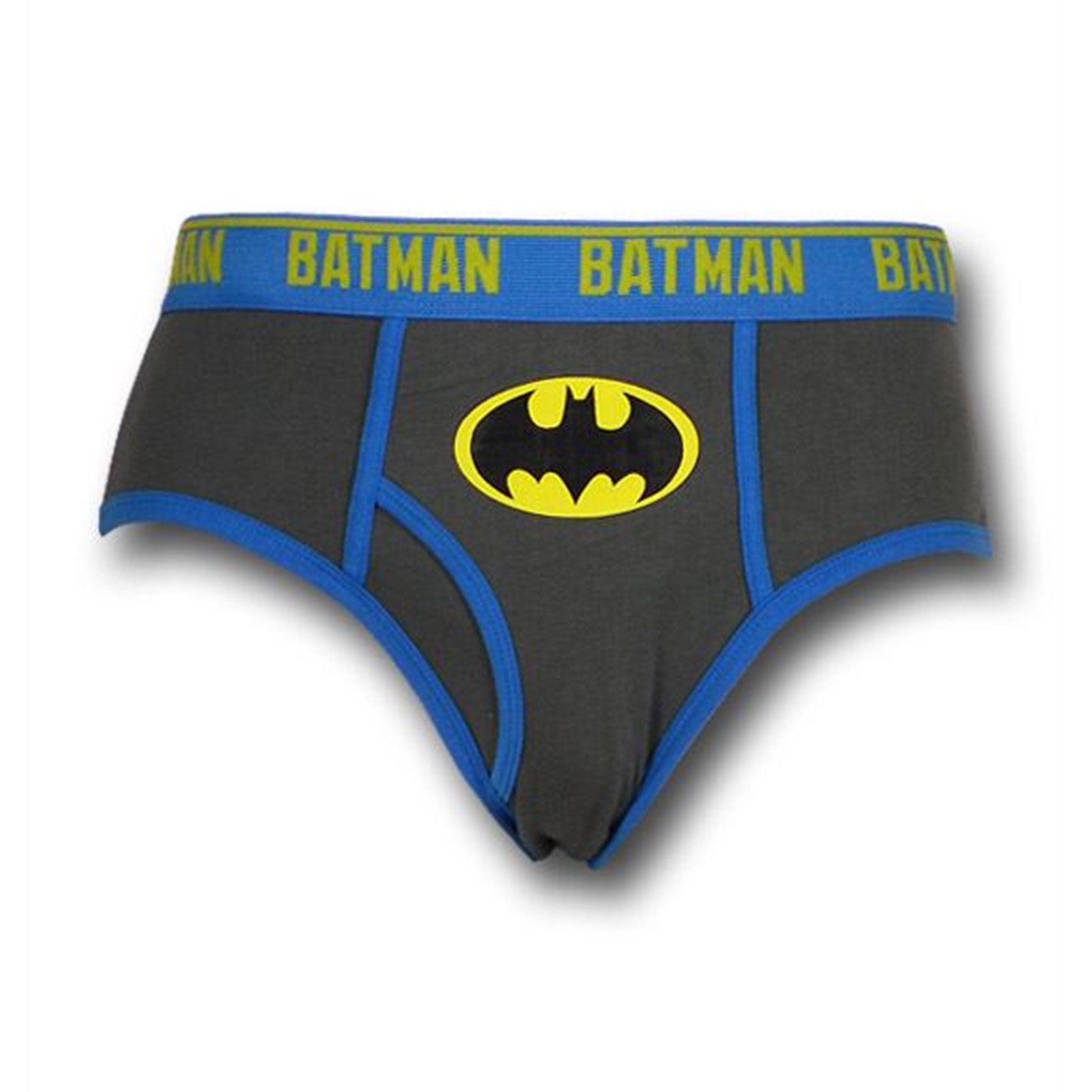 Batman Symbol Grey Briefs, Grey
