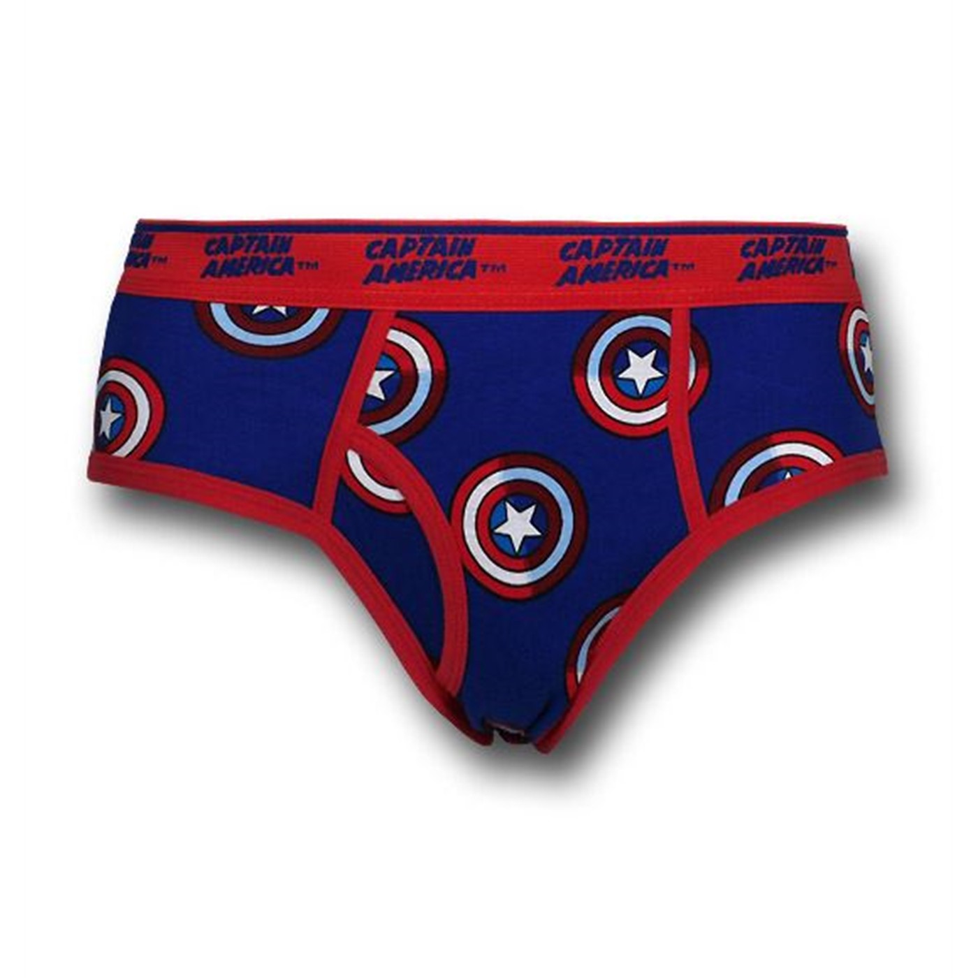 Captain America Multi Symbol Briefs, Blue