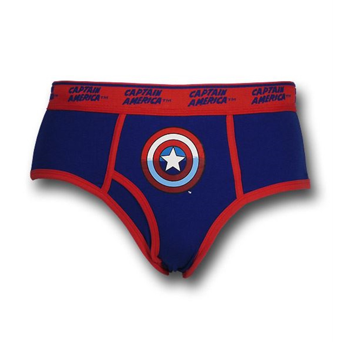 Captain America Shield Symbol Briefs, Blue