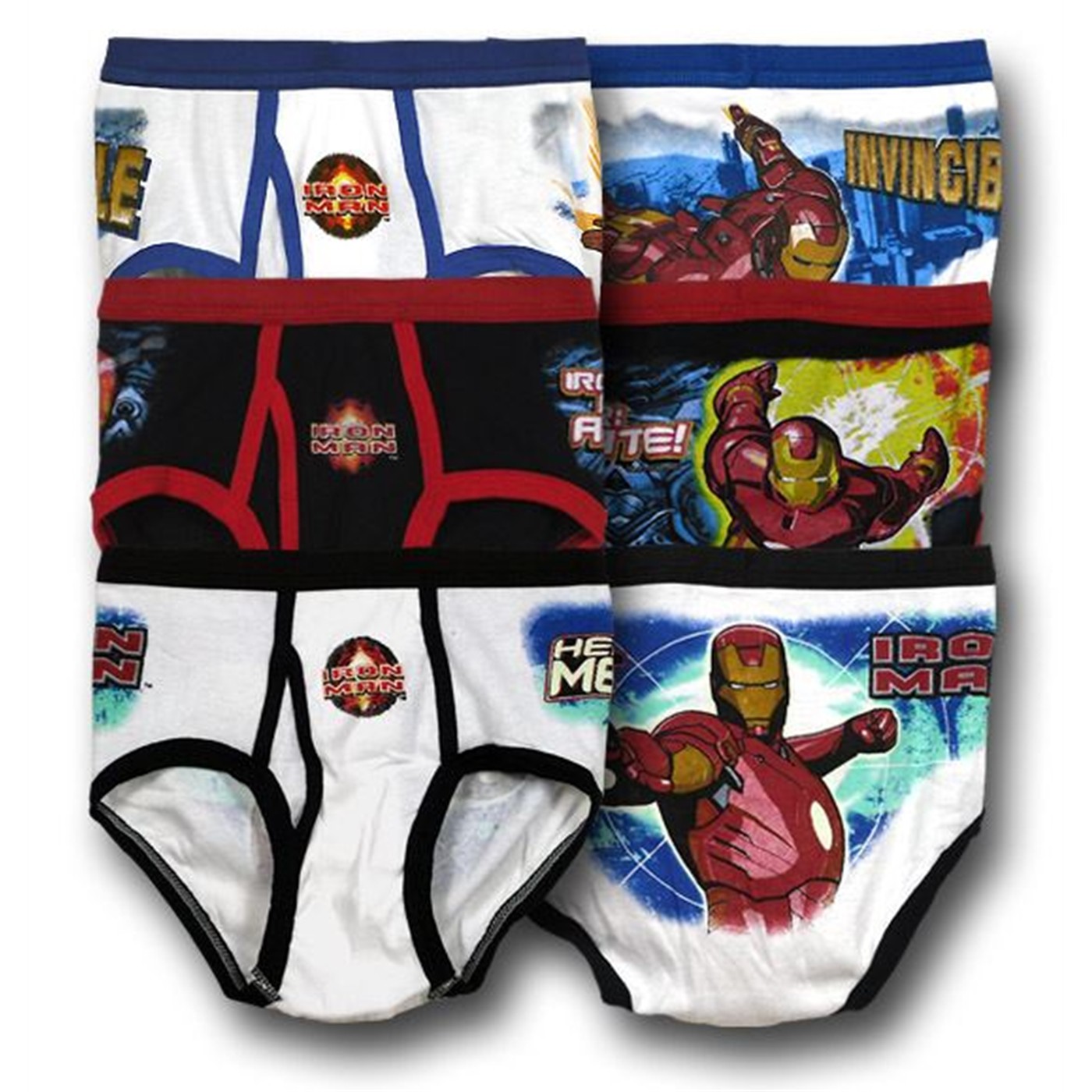 Iron Man Juvenile Glow-in-the-Dark Briefs Set