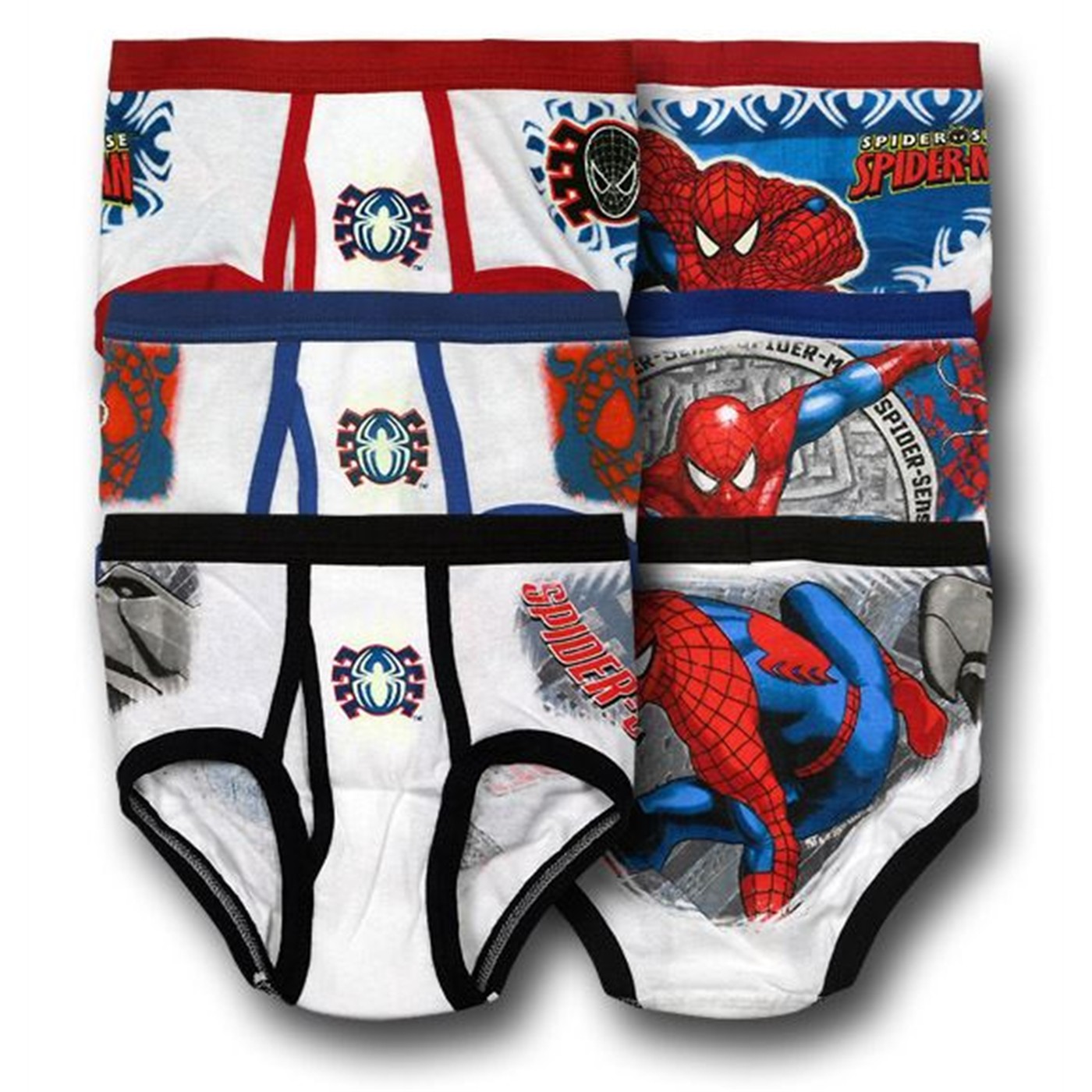 Spiderman Juvenile 3 Pack Briefs Set, White
