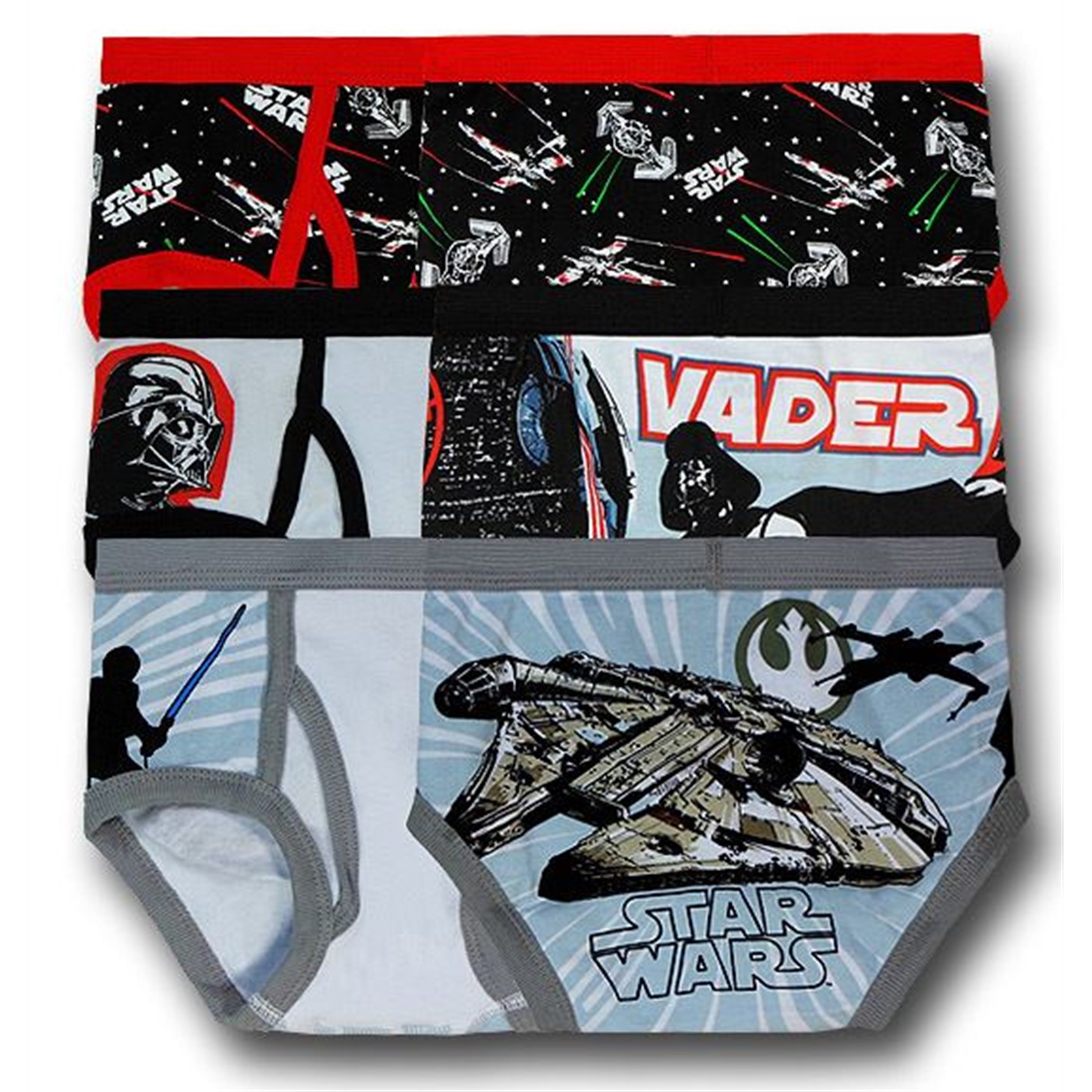 Star Wars Movies Kids Briefs 3pk Assortment, White