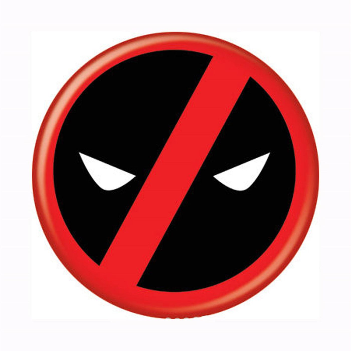 Deadpool Anti-Deadpool Button, Black
