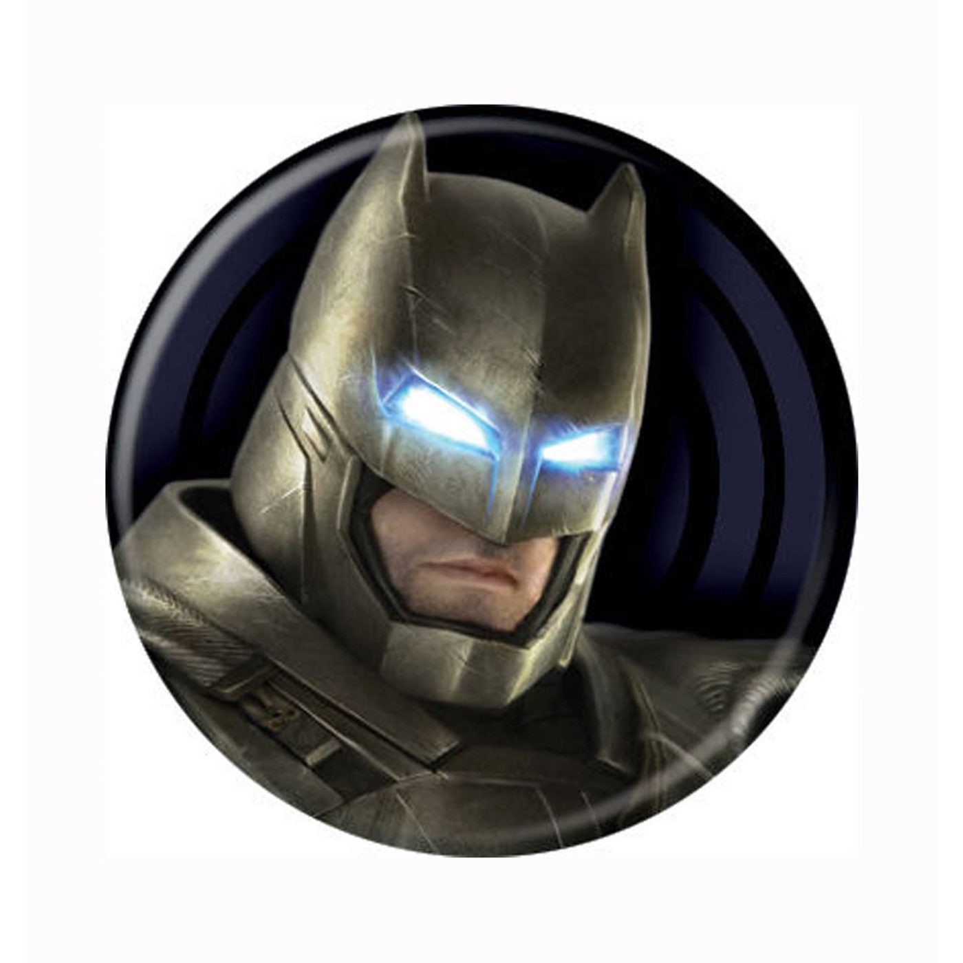 Batman Vs Superman Batman Armor Button, Grey