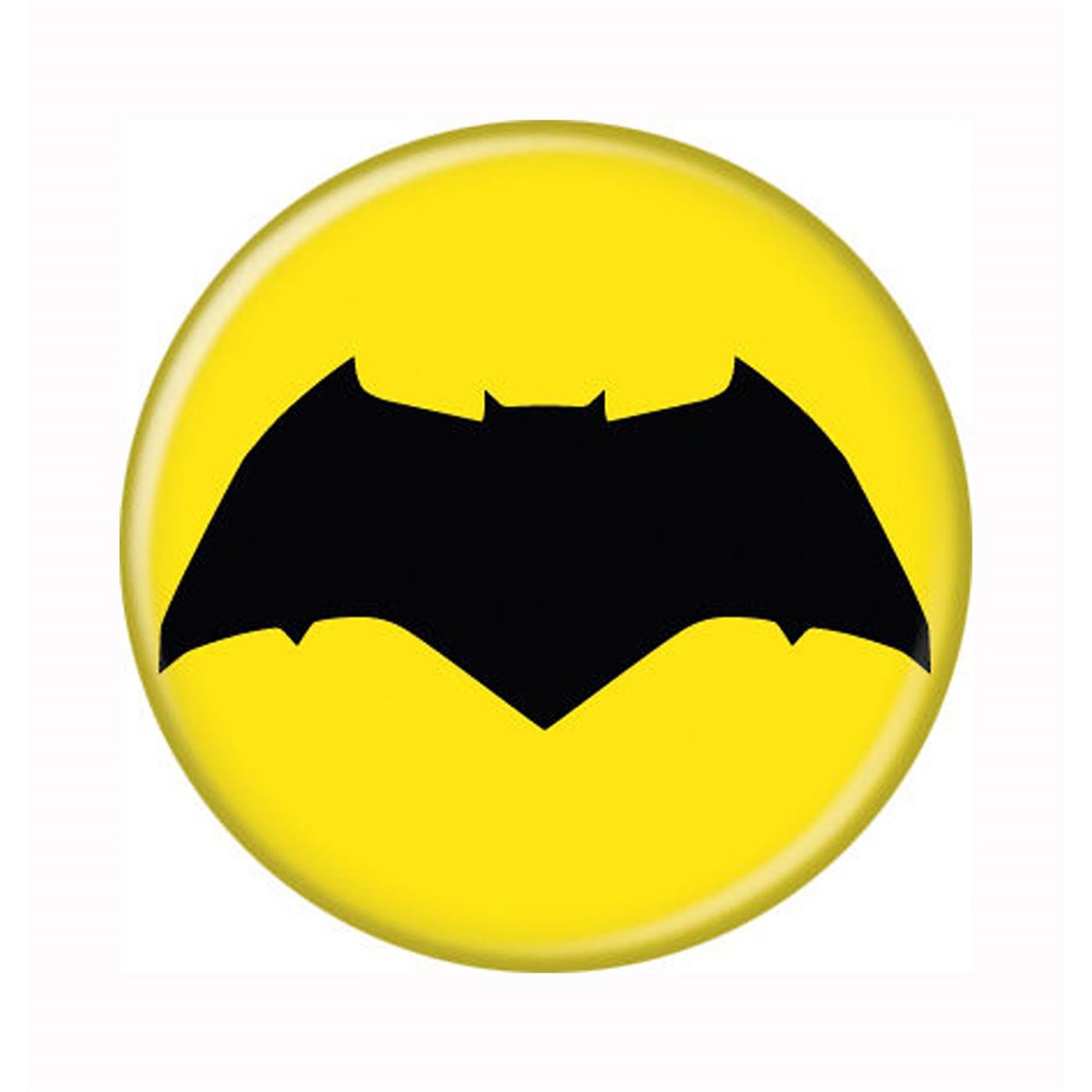 Batman Vs Superman Batman Symbol Yellow Button, Yellow