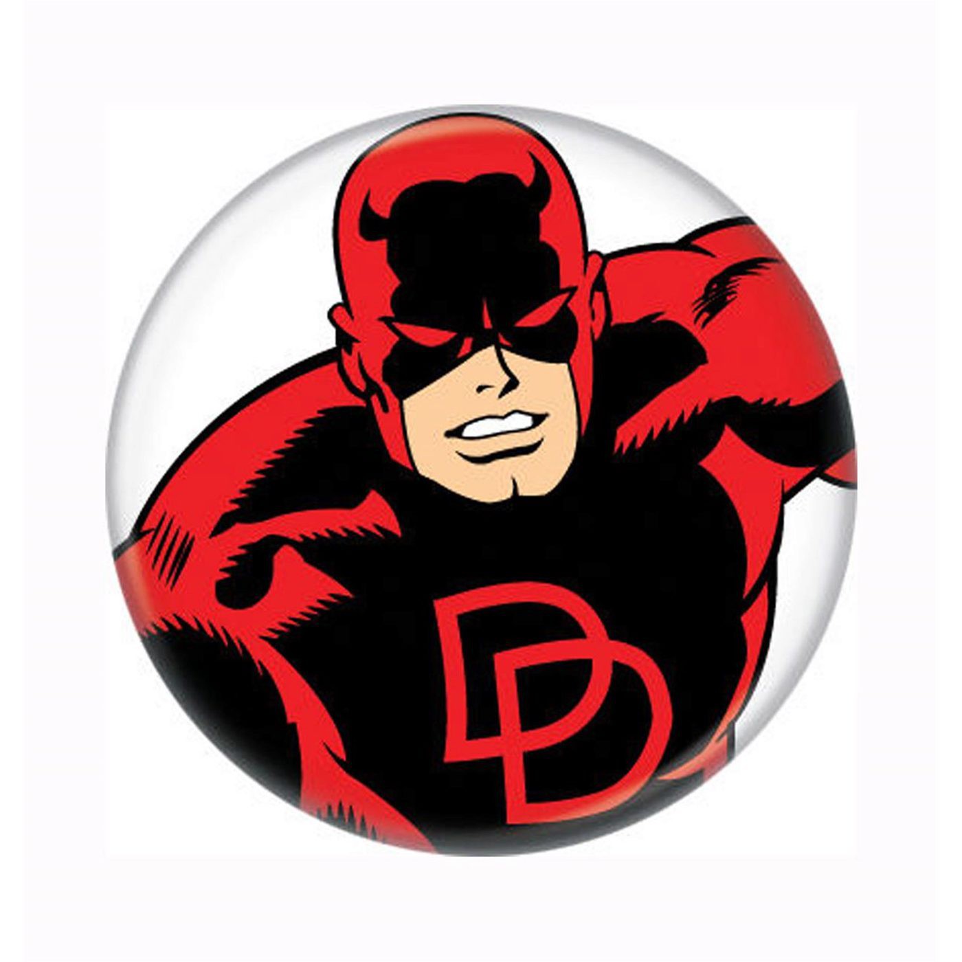 Daredevil Leaping Button, Grey