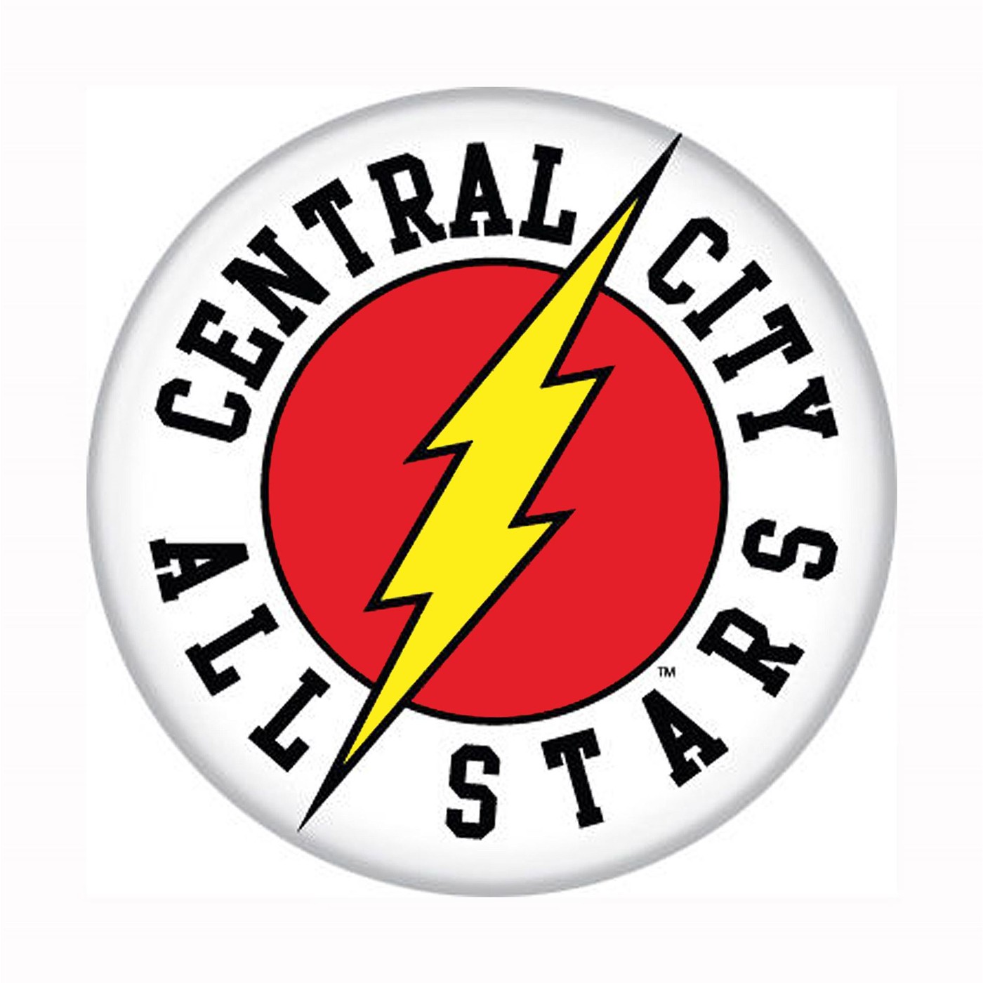 Flash Central City All-Stars Button, White
