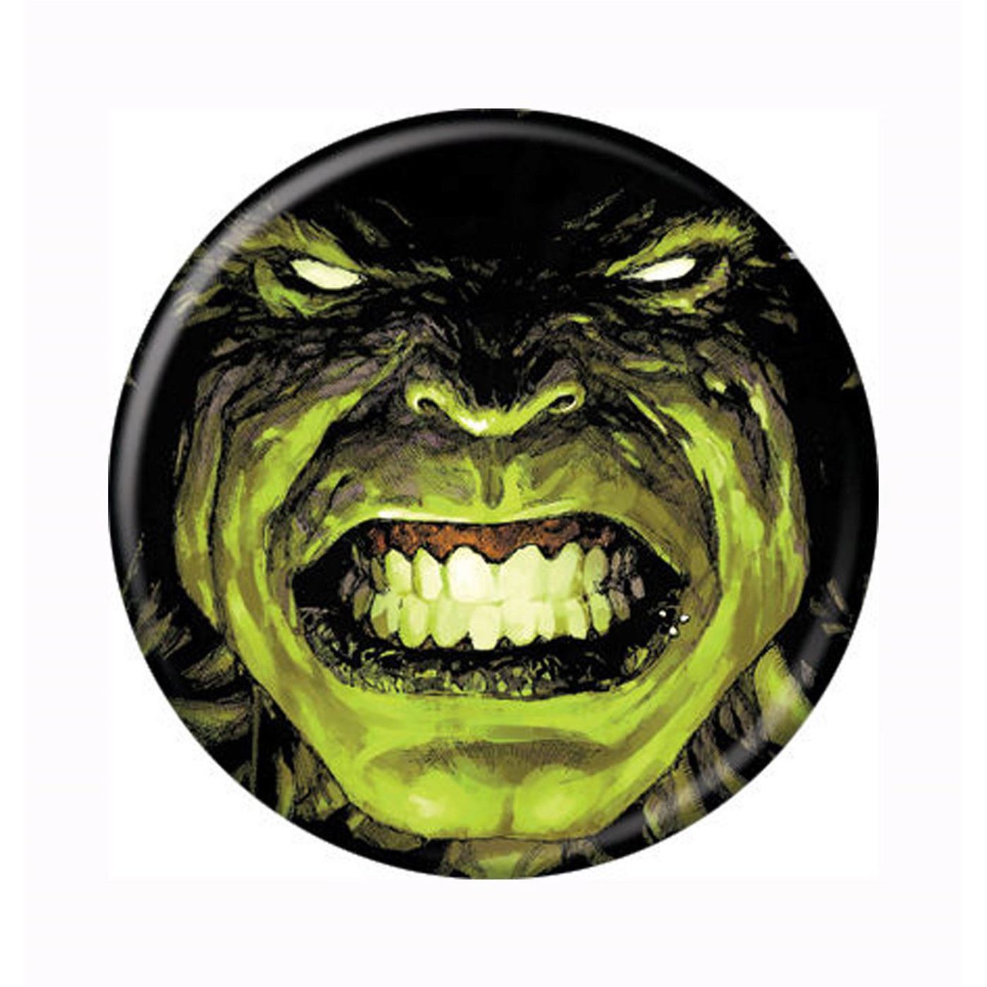 Hulk Smile Button, Green