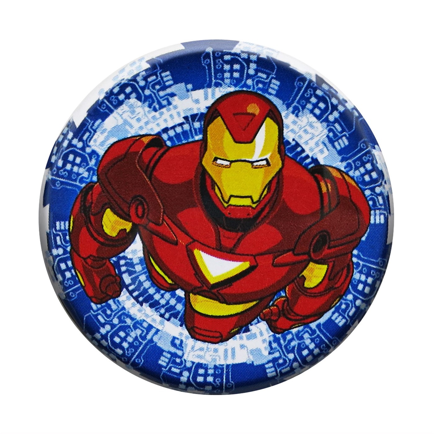 Iron Man In Flight Button, Red