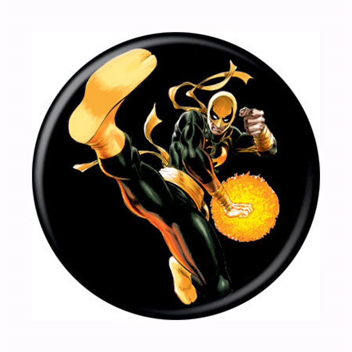 Iron Fist Jump Kick Button, Black