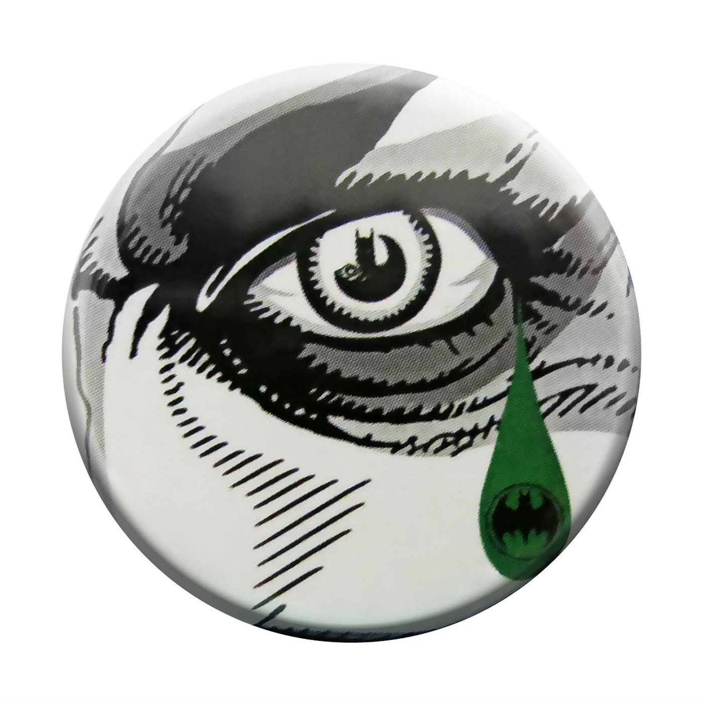 Joker Tear Button, White